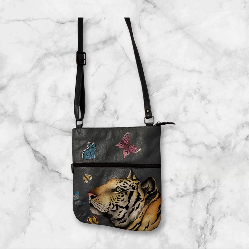 Anuschka Hand painted original artwork with Royal Tiger Design.